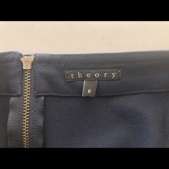 Theory “Clea” Navy Blue Pencil Skirt. Pockets. Size 6. - Picture 4 of 9